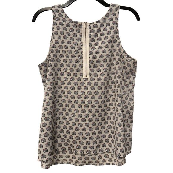 L. A Soul‎ Elephant Scoop Neck Tank Top Back
Zip White Black Medium - Picture 4 of 8